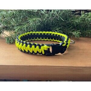 Fits 12.5 in. Neck Size, Handmade Quick Release Paracord Dog Collar HANDMADE NEW